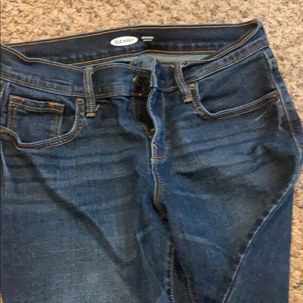 Old navy dark blue bootcut jeans size 0/25